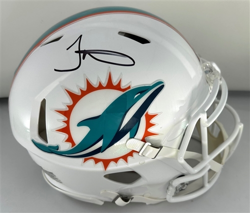 TYREEK HILL SIGNED FULL SIZE DOLPHINS AUTHENTIC SPEED HELMET - BAS