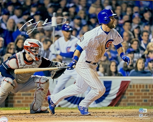 BEN ZOBRIST SIGNED CUBS 16X20 PHOTO #3 - BAS