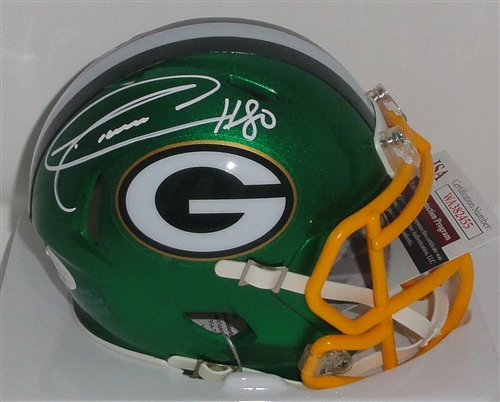 DONALD DRIVER SIGNED PACKERS FLASH SPEED MINI HELMET - JSA