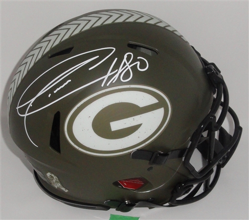 DONALD DRIVER SIGNED FULL SIZE PACKERS SALUTE TO SERVICE SPEED AUTHENTIC HELMET - JSA