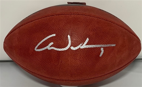 CHRISTIAN WATSON SIGNED AUTHENTIC DUKE PACKERS LOGO FOOTBALL - BAS