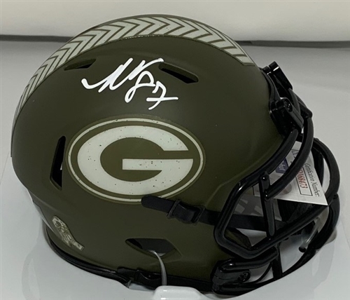 ROMEO DOUBS SIGNED PACKERS SALUTE TO SERVICE MINI HELMET - JSA