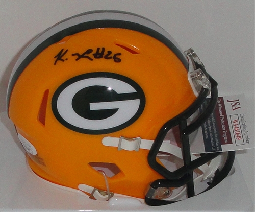 KESEAN NIXON SIGNED PACKERS SPEED MINI HELMET - JSA