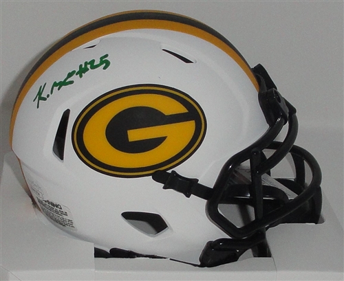 KESEAN NIXON SIGNED PACKERS LUNAR SPEED MINI HELMET - JSA