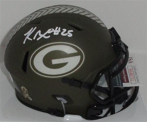 KESEAN NIXON SIGNED PACKERS SALUTE SPEED MINI HELMET - JSA