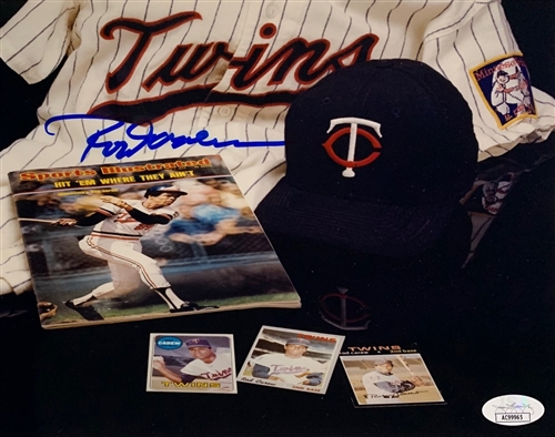 ROD CAREW SIGNED 8X10 TWINS COLLAGE PHOTO #1 - JSA