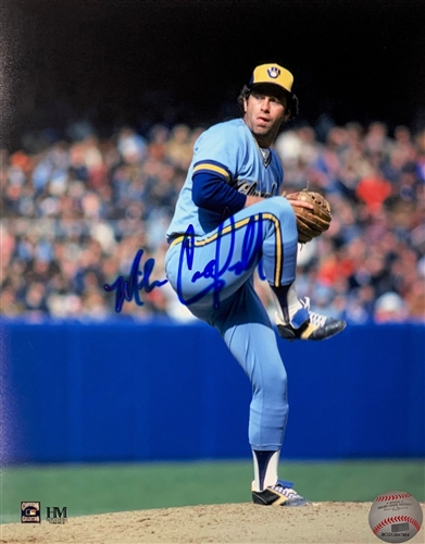 MIKE CALDWELL SIGNED 8X10 BREWERS PHOTO #5b