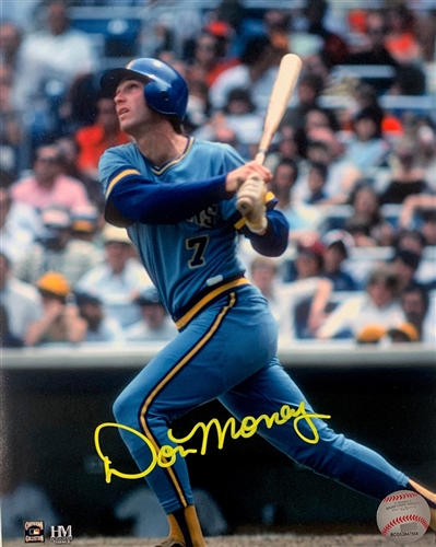 DON MONEY SIGNED 8X10 BREWERS PHOTO #8