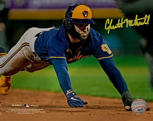 GARRETT MITCHELL SIGNED 8X10 BREWERS PHOTO #3