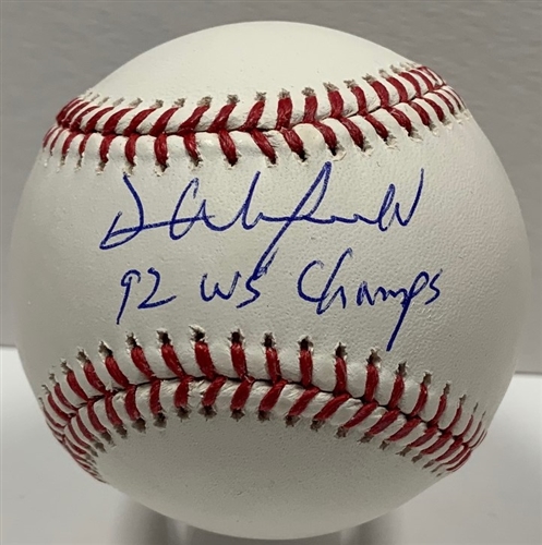 DAVE WINFIELD SIGNED OFFICIAL MLB BASEBALL W/ "'92 WS CHAMPS" - BLUE JAYS - JSA