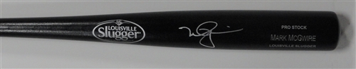 MARK MCGWIRE SIGNED LOUISVILLE SLUGGER NAME ENGRAVED BLACK BAT - CARDINALS - JSA