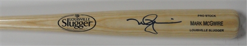 MARK MCGWIRE SIGNED LOUISVILLE SLUGGER NAME ENGRAVED BLONDE BAT - CARDINALS - JSA