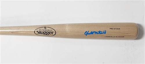 GARRETT MITCHELL SIGNED LOUISVILLE SLUGGER BLONDE BAT - BREWERS - JSA