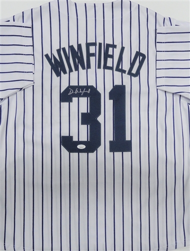 DAVE WINFIELD SIGNED CUSTOM REPLICA YANKEES PINSTRIPE JERSEY - JSA