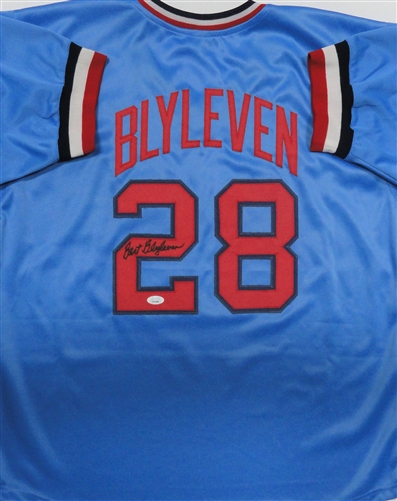 BERT BLYLEVEN SIGNED CUSTOM REPLICA MINN TWINS JERSEY - JSA