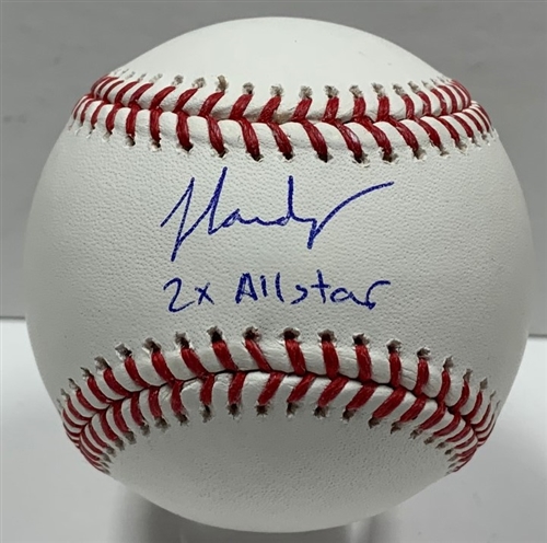 JJ HARDY SIGNED OFFICIAL MLB BASEBALL W/ 2 X ALL STAR - BREWERS - JSA