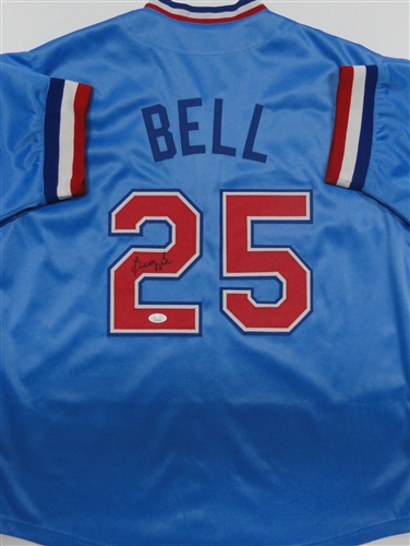 BUDDY BELL SIGNED CUSTOM REPLICA TEXAS RANGERS JERSEY - JSA