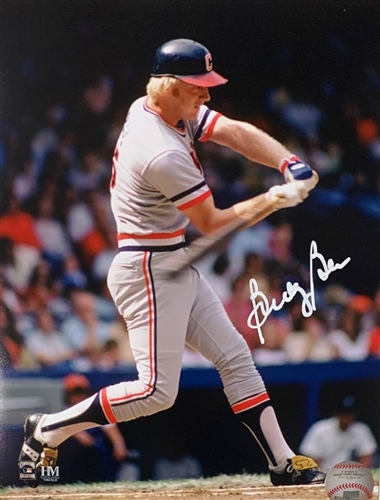 BUDDY BELL SIGNED 8X10 CLEVELAND INDIANS PHOTO #2