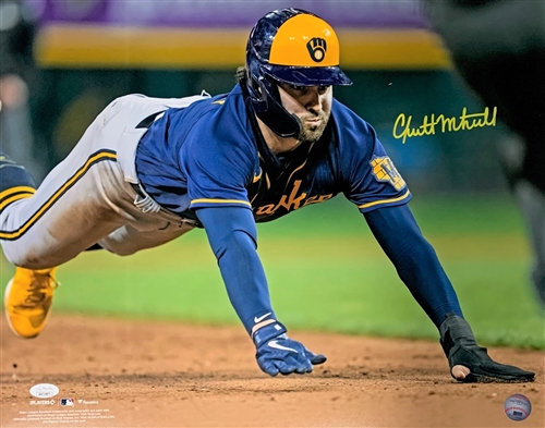 GARRETT MITCHELL SIGNED 16X20 BREWERS PHOTO #3- JSA