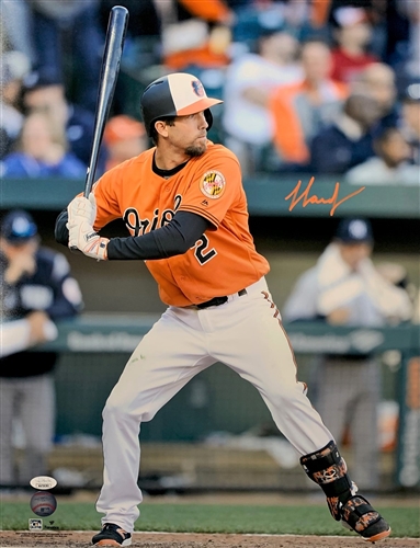 JJ HARDY SIGNED 16X20 ORIOLES PHOTO #1 - JSA