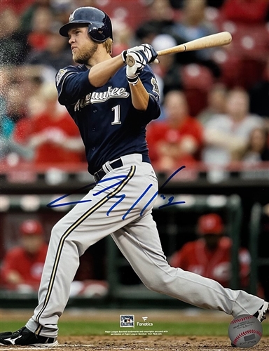 COREY HART SIGNED 8X10 BREWERS PHOTO #3