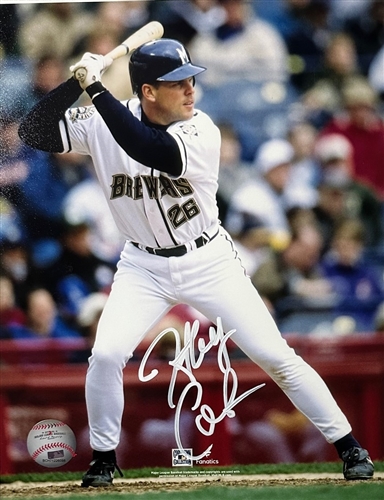 JEFF CIRILLO SIGNED 8X10 BREWERS PHOTO #2