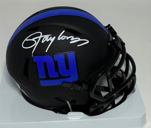 LAWRENCE TAYLOR SIGNED GIANTS ECLIPSE SPEED MINI HELMET - BAS