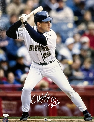 JEFF CIRILLO SIGNED 16X20 BREWERS PHOTO #2 - JSA