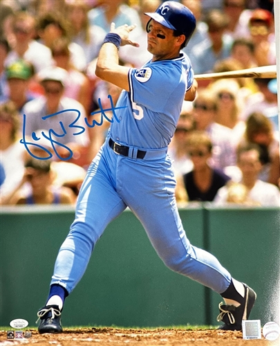 GEORGE BRETT SIGNED 16X20 KC ROYALS PHOTO #7 - JSA