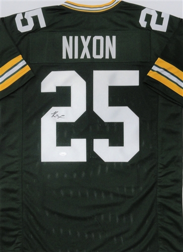 KESEAN NIXON SIGNED CUSTOM REPLICA PACKERS GREEN JERSEY