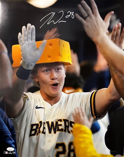 JOEY WIEMER SIGNED BREWERS 16X20 PHOTO #1 - JSA