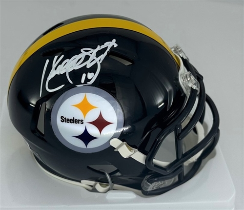 KORDELL STEWART SIGNED STEELERS SPEED MINI HELMET - BAS