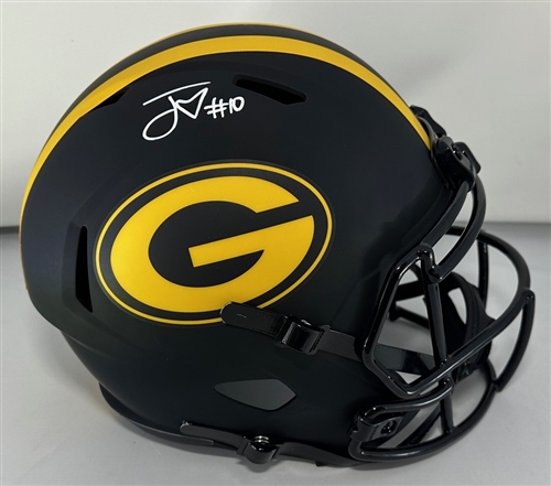 JORDAN LOVE SIGNED FULL SIZE PACKERS ECLIPSE AUTHENTIC SPEED HELMET - JSA