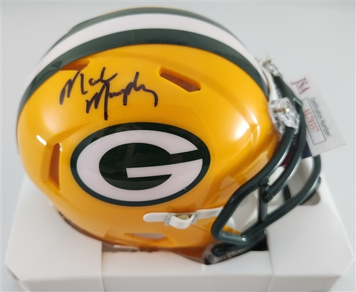 MARK MURPHY SIGNED RIDDELL PACKERS SPEED MINI HELMET - JSA