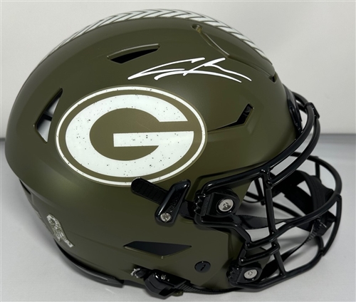 CHARLES WOODSON SIGNED FULL SIZE PACKERS SALUTE AUTHENTIC SPEED FLEX HELMET - JSA