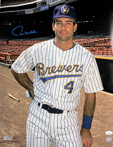 PAUL MOLITOR SIGNED 16X20 BREWERS PHOTO #15 - JSA