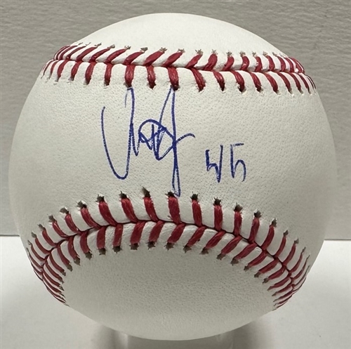 ABNER URIBE SIGNED OFFICIAL MLB BASEBALL - BREWERS - JSA