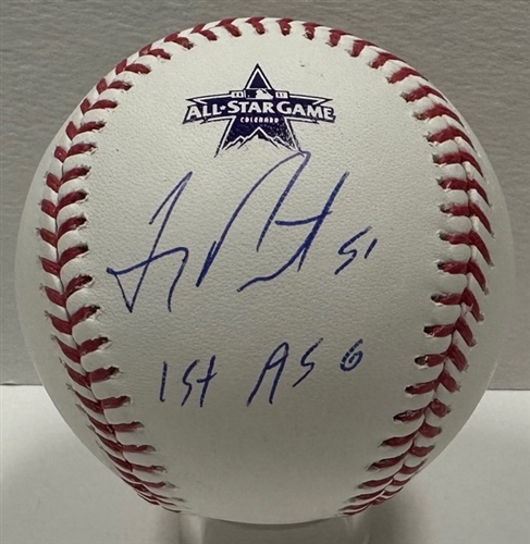 FREDDY PERALTA  SIGNED MLB 2021 ALL STAR LOGO BASEBALL W/ 1ST ASG - BREWERS - JSA