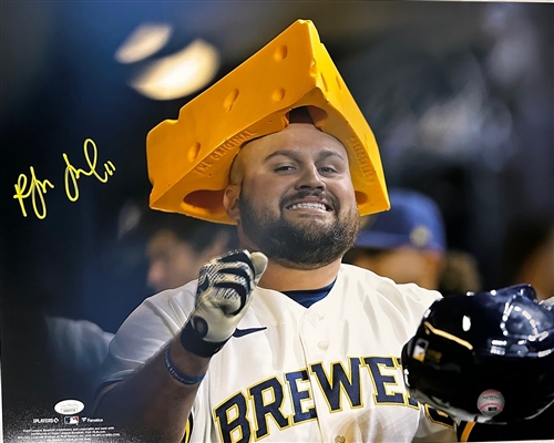 ROWDY TELLEZ SIGNED 16X20 BREWERS PHOTO #4 - JSA