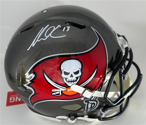MIKE EVANS SIGNED FULL SIZE RIDDELL BUCCANEERS AUTHENTIC SPEED HELMET - BAS