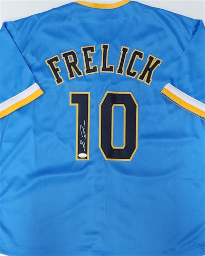 SAL FRELICK SIGNED CUSTOM REPLICA BREWERS MKE CITY EDITION JERSEY - JSA