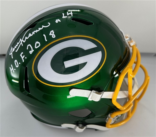 JERRY KRAMER SIGNED FULL SIZE PACKERS FLASH REPLICA SPEED HELMET W/ HOF - JSA