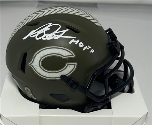 RICHARD DENT SIGNED BEARS SALUTE SPEED MINI HELMET W/ HOF - BAS