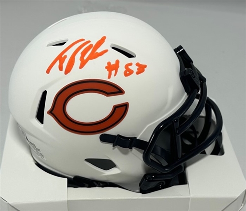 TJ EDWARDS SIGNED BEARS LUNAR SPEED MINI HELMET - BAS