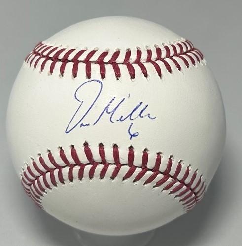 OWEN MILLER SIGNED OFFICIAL MLB BASEBALL - BREWERS - JSA