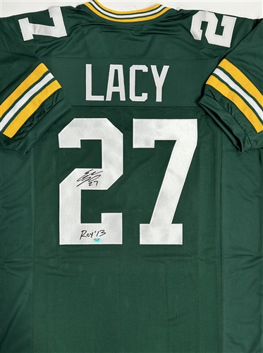 EDDIE LACY SIGNED CUSTOM REPLICA PACKERS GREEN JERSEY W/ ROY