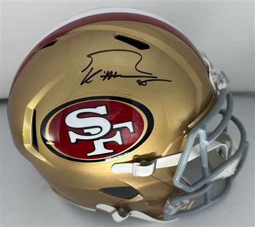 GEORGE KITTLE SIGNED FULL SIZE SF 49ERS REPLICA HELMET - BAS