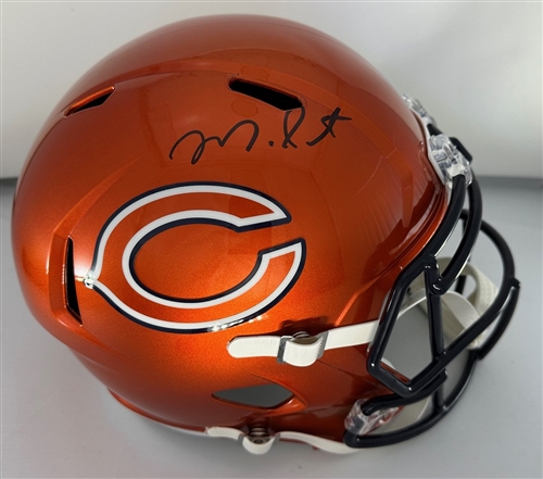 MONTEZ SWEAT SIGNED FULL SIZE BEARS FLASH REPLICA SPEED HELMET - BAS