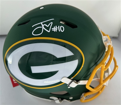 JORDAN LOVE SIGNED FULL SIZE PACKERS AMP AUTHENTIC SPEED HELMET - JSA