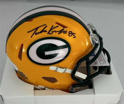 TUCKER KRAFT SIGNED RIDDELL PACKERS SPEED MINI HELMET - JSA